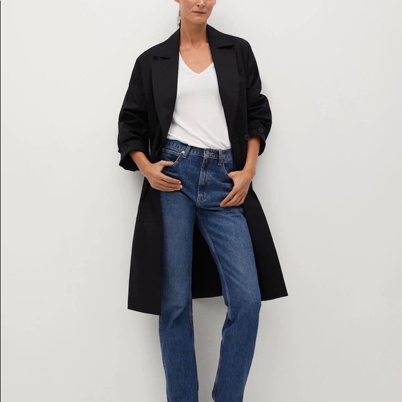 NWT MANGO V-neck Long Sleeve Shirt - Picture 6 of 8